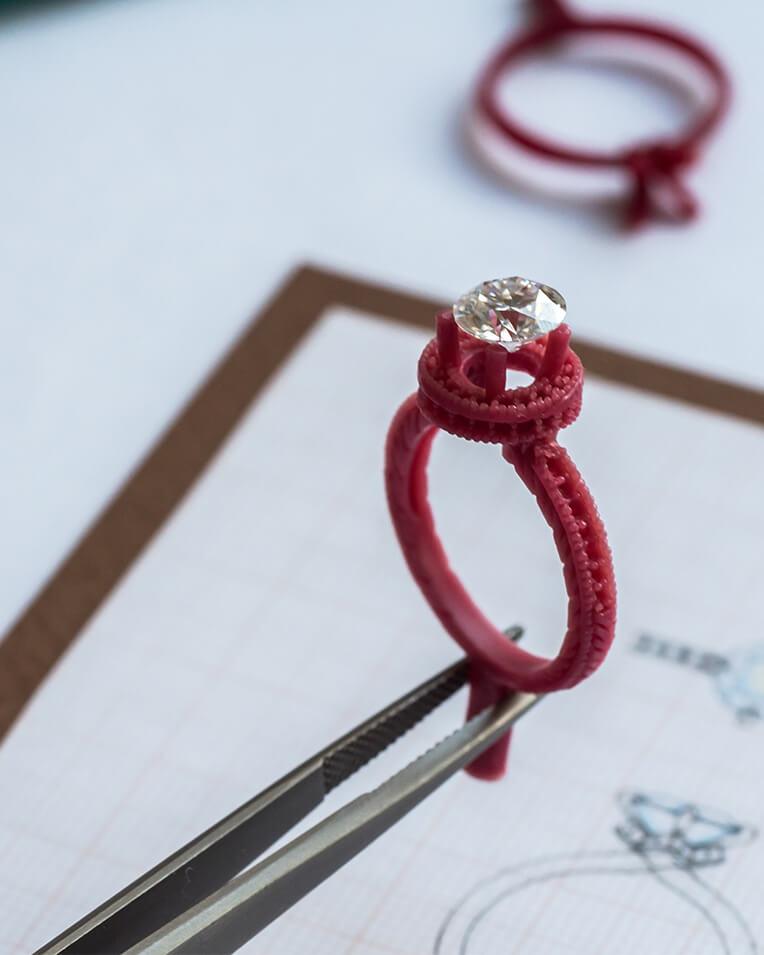 MOH London ring collection display