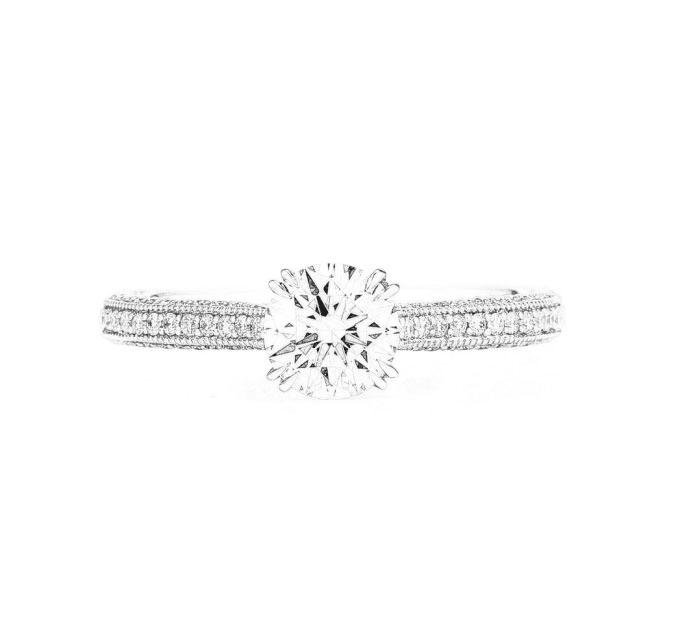 Side Stone engagement ring