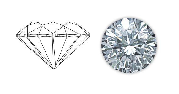 Good cut diamond — example 2
