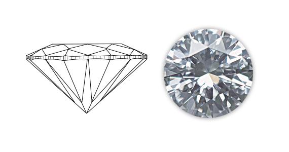 Good cut diamond — example 3