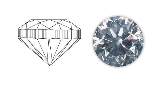 Poor cut diamond — example 1