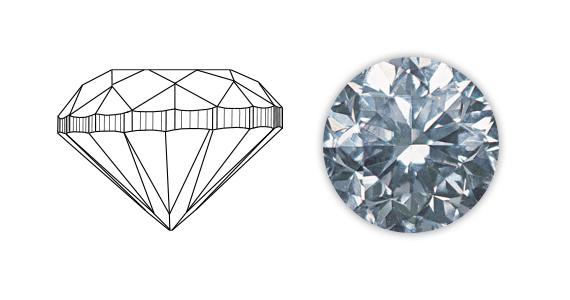 Poor cut diamond — example 3