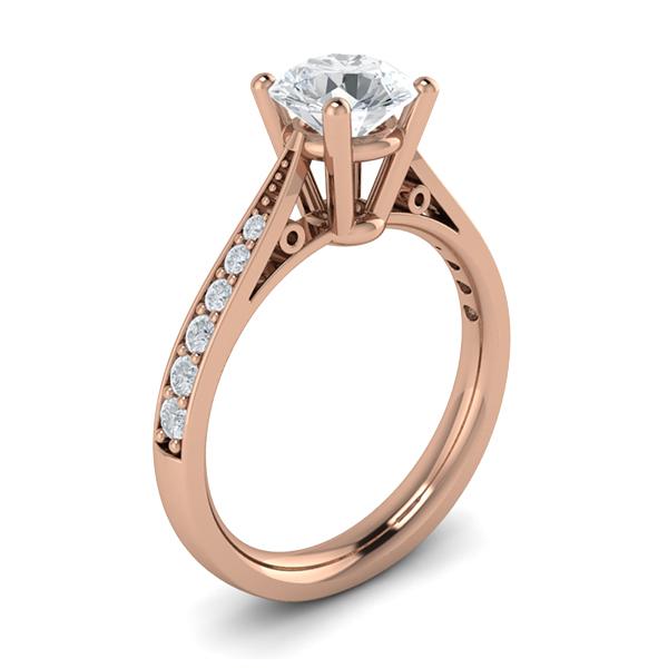 Aliza in 18k Rose Gold — view 3