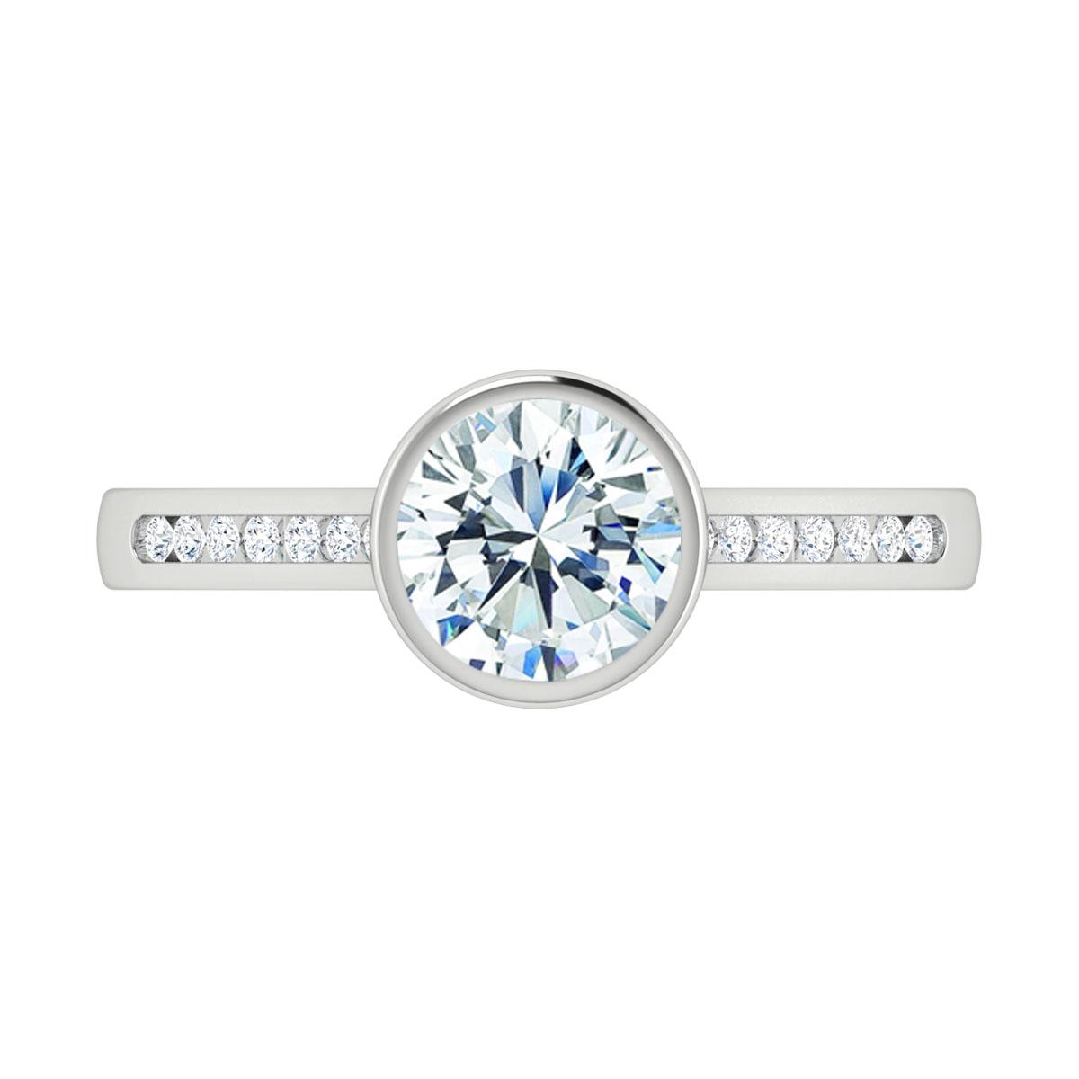 Abbie in 18k White Gold — view 5