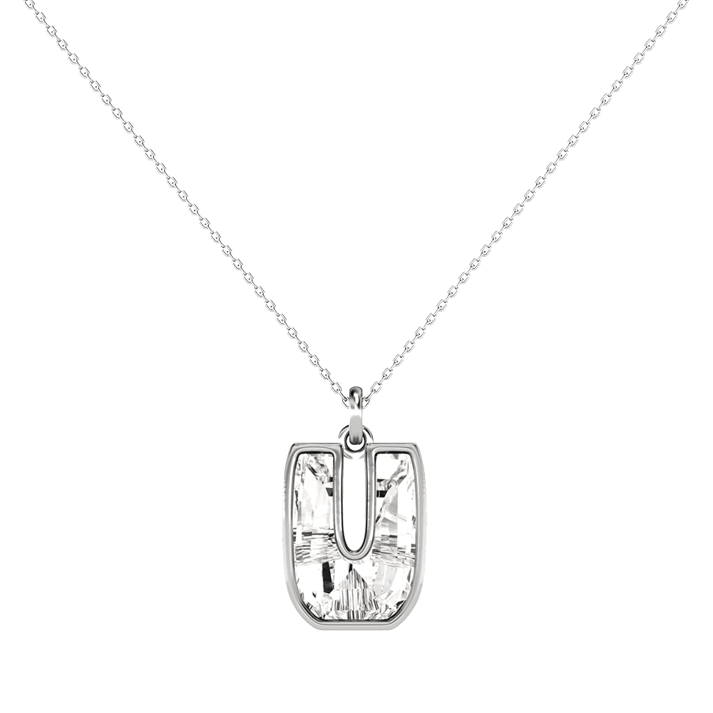 U Letter Alphabet Pendant