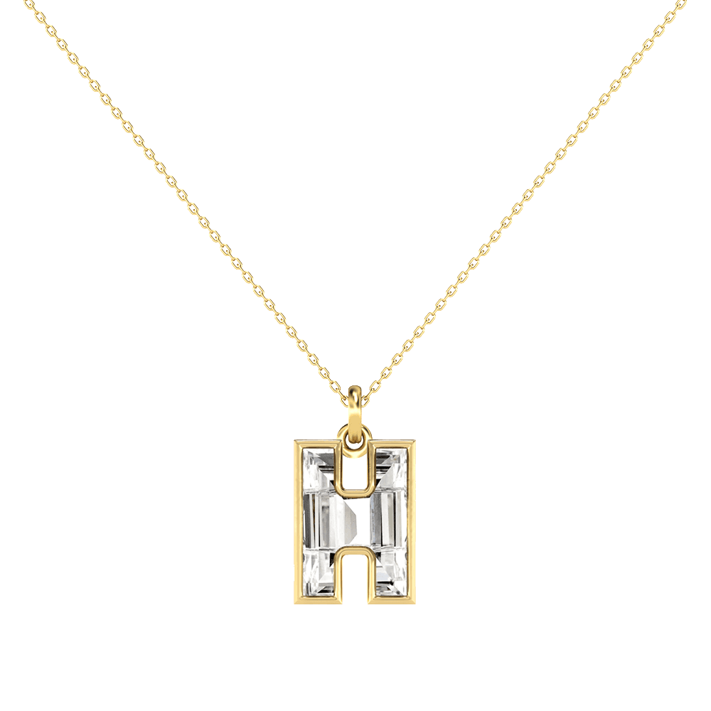 H Letter Alphabet Pendant