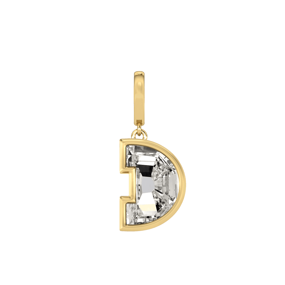 D Letter Alphabet Charm