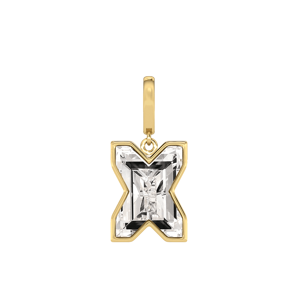 X Letter Alphabet Charm
