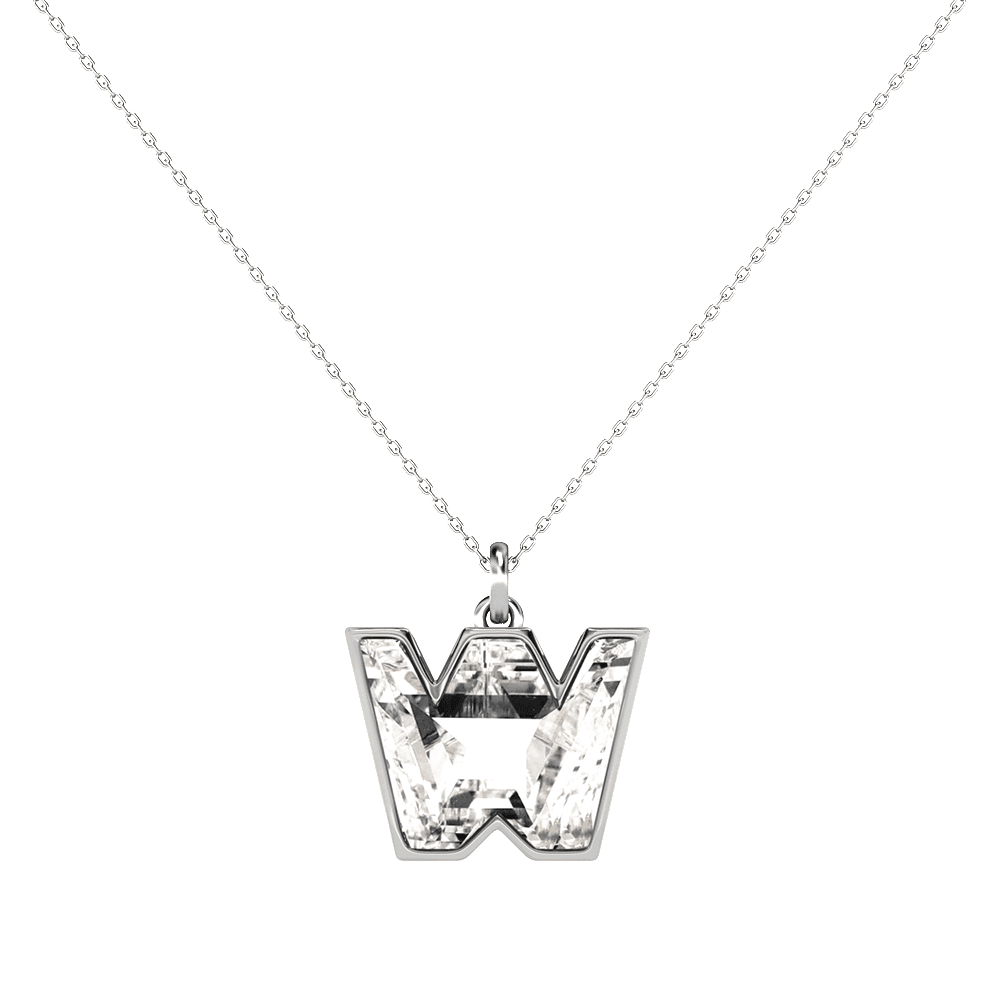 W Letter Alphabet Pendant