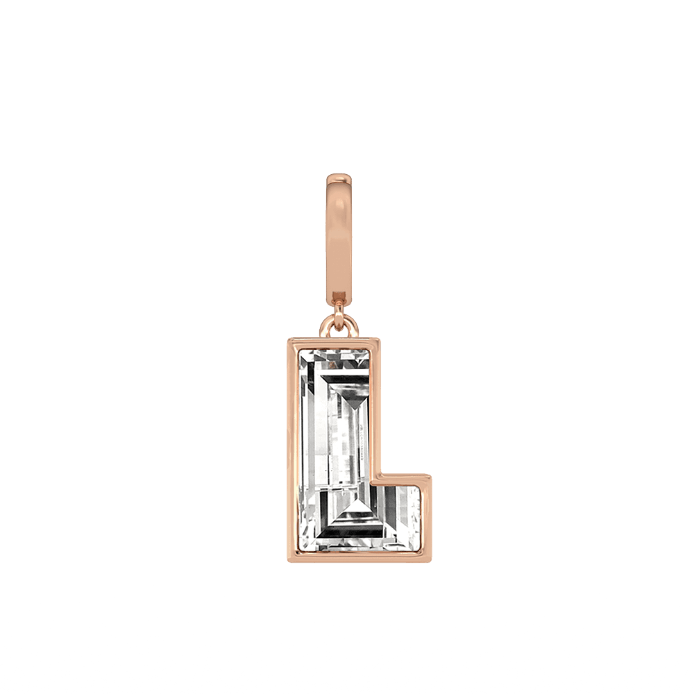 L Letter Alphabet Charm
