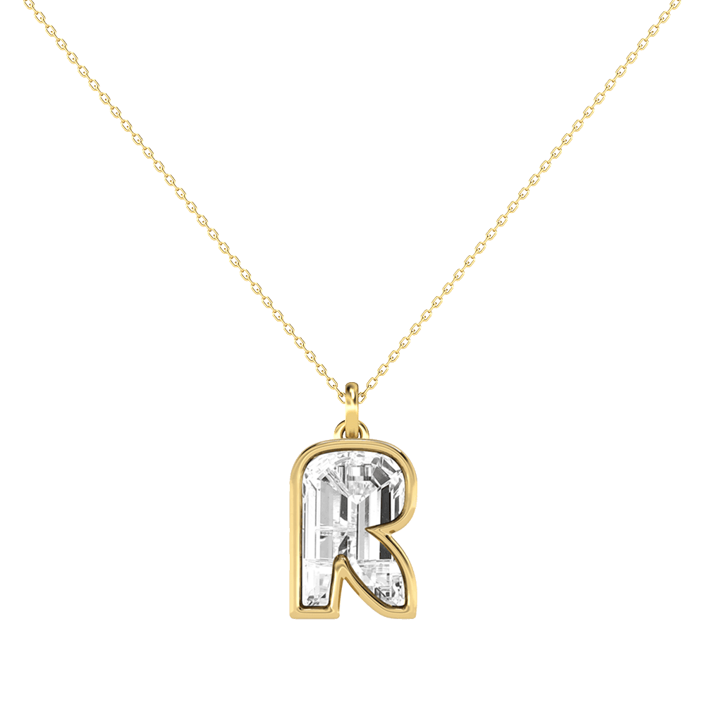 R Letter Alphabet Pendant