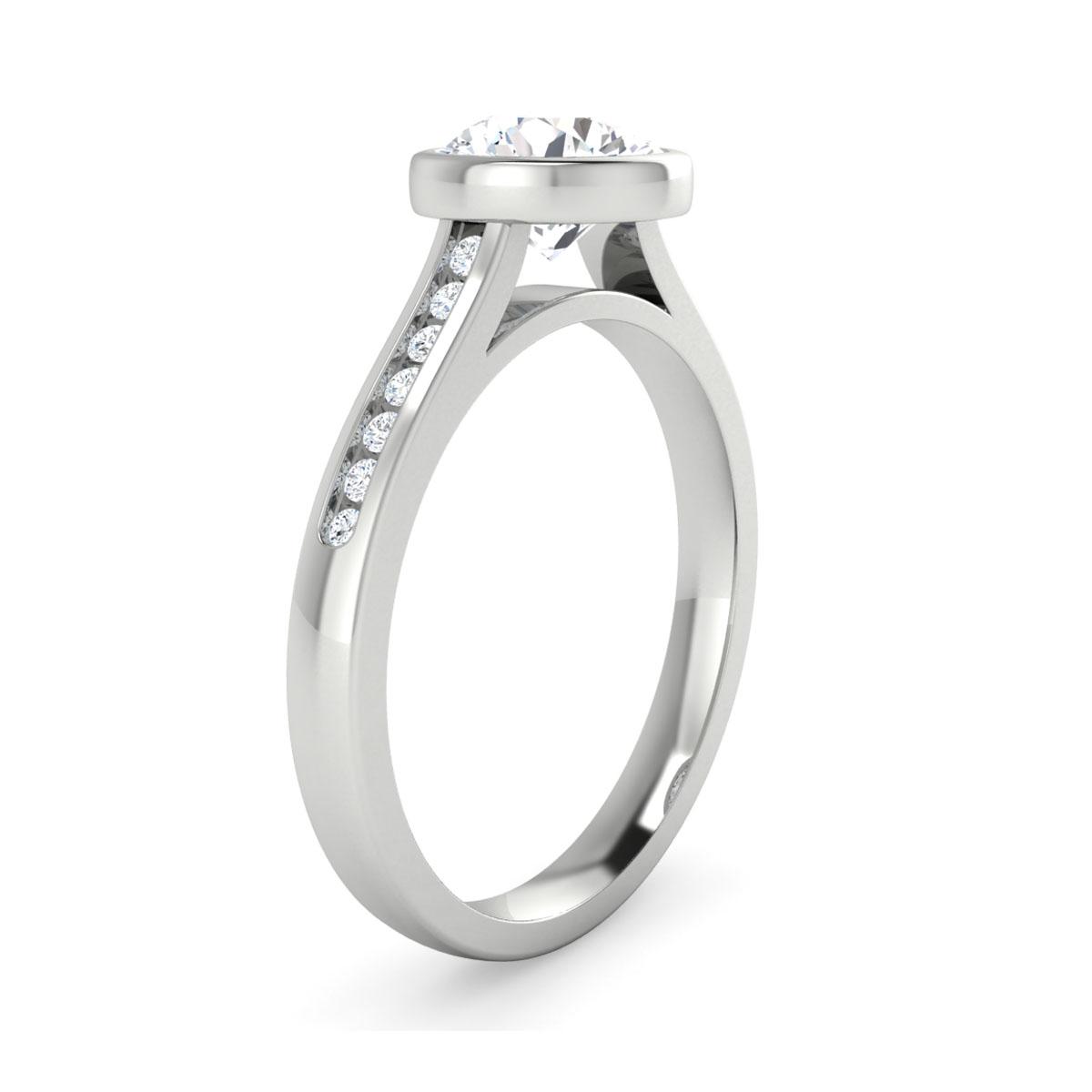 Abbie in 18k White Gold — view 3
