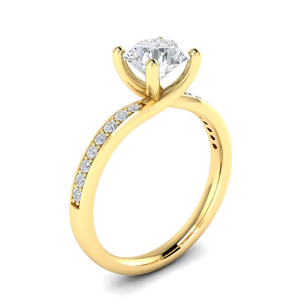 Vera in 18k Yellow Gold — view 3