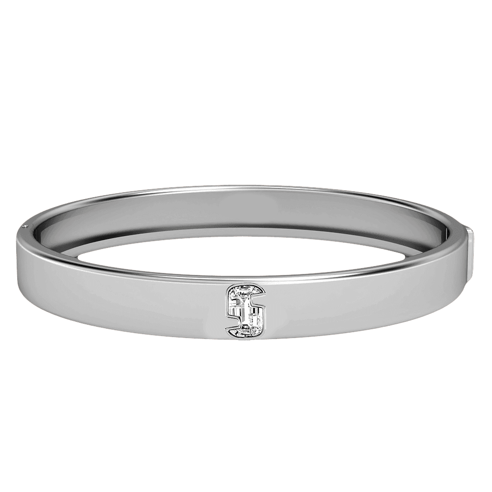 S Letter Alphabet Bangle