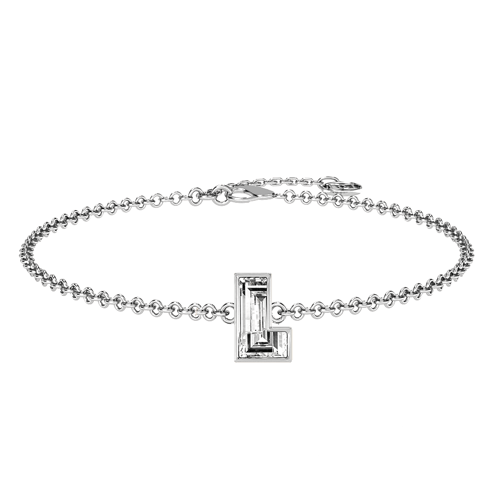 L Letter Alphabet Bracelet