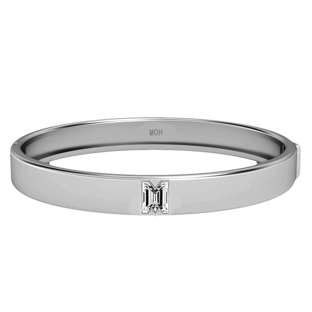 M Letter Alphabet Bangle