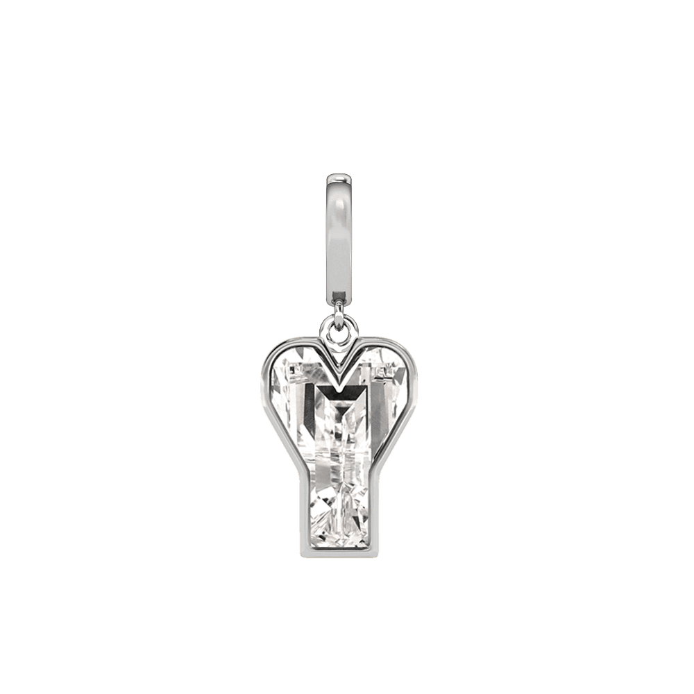 Y Letter Alphabet Charm