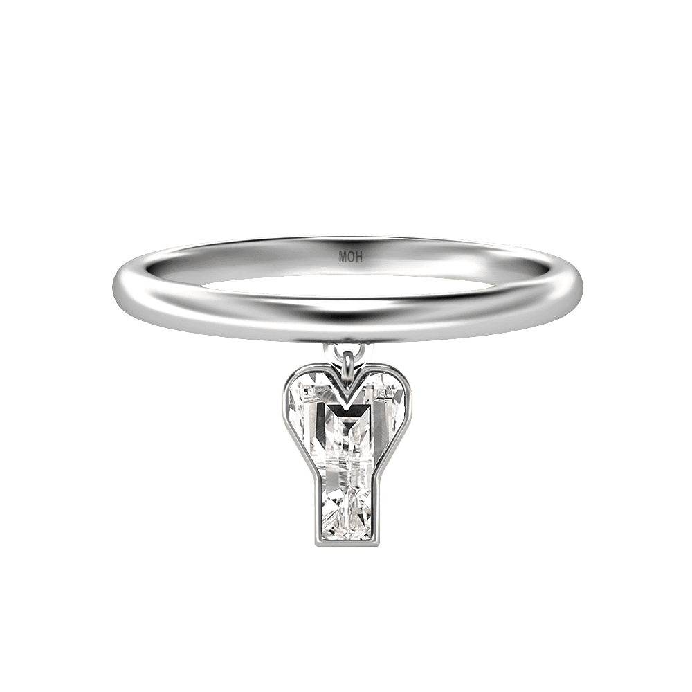 Y Letter Alphabet Drop Ring