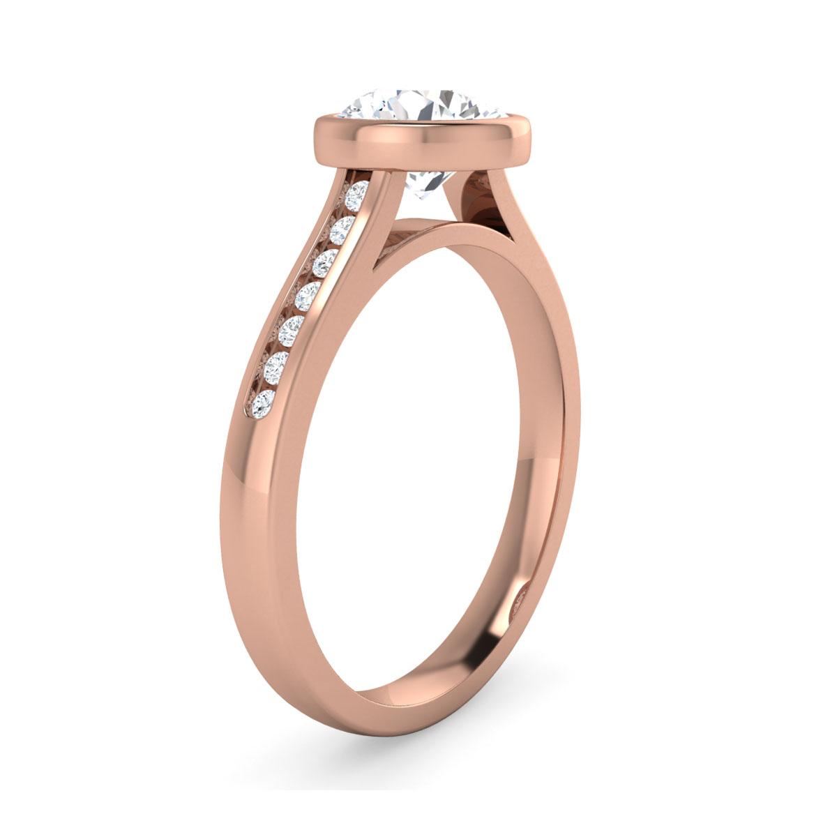 Abbie in 18k Rose Gold — view 3