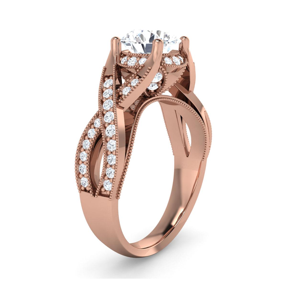 Evelyn in 18k Rose Gold — view 3