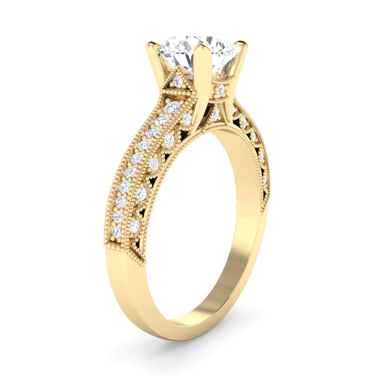 Hailey in 18k Yellow Gold — view 3