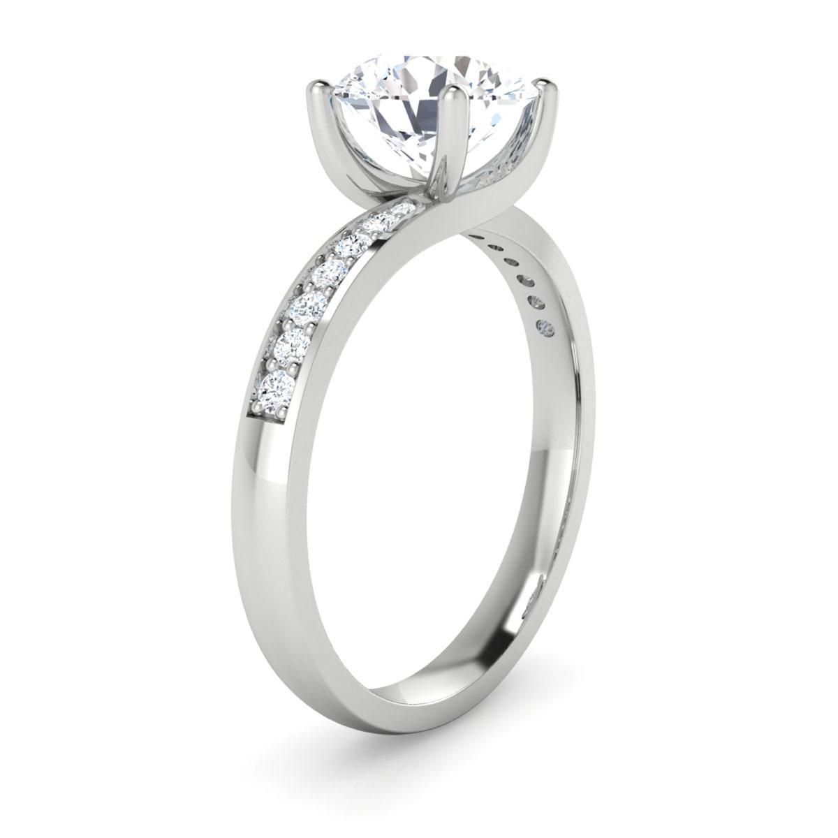 Hana in 18k White Gold — view 3