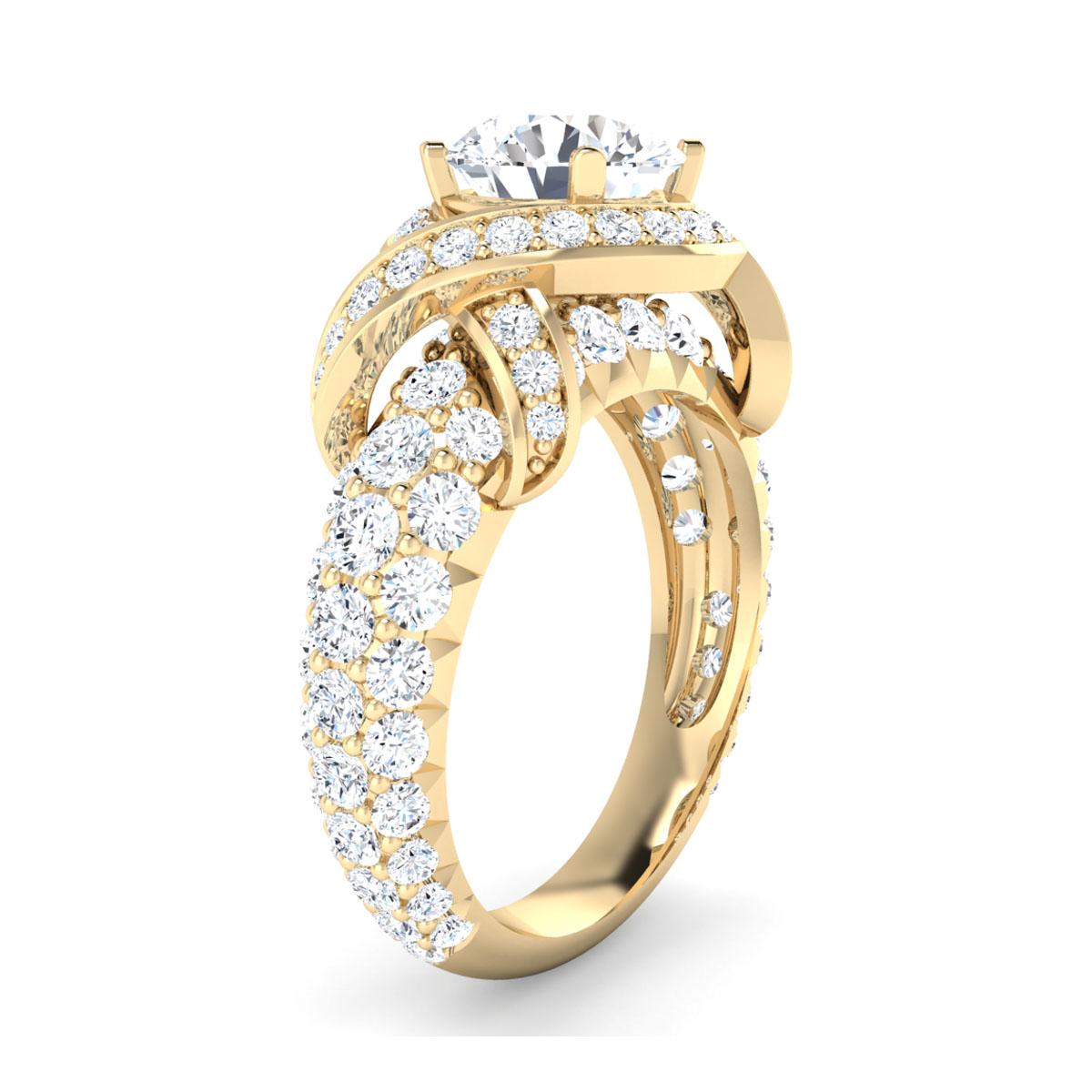 Hollie in 18k Yellow Gold — view 3