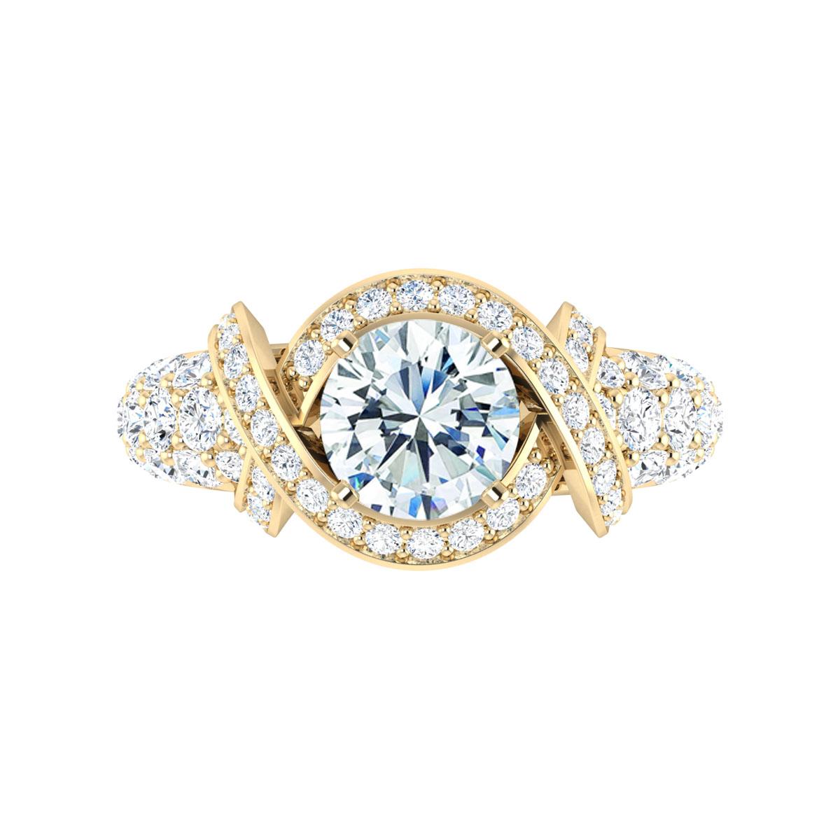 Hollie in 18k Yellow Gold — view 5