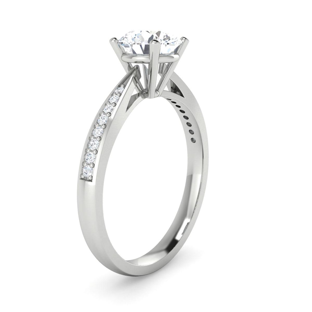 Isla in 18k White Gold — view 3