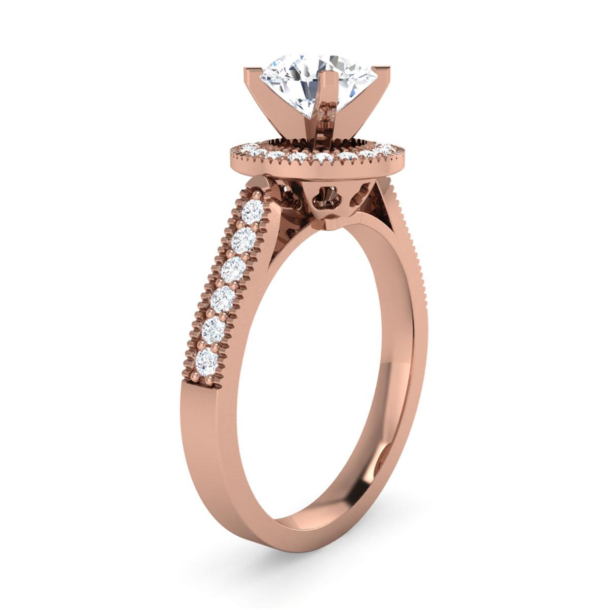 Mary in 18k Rose Gold — view 3