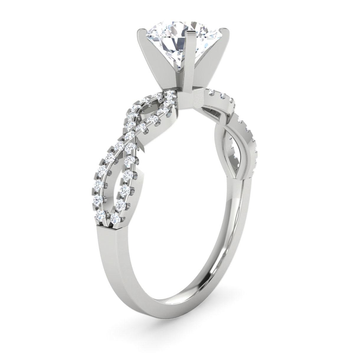 Sienna in 18k White Gold — view 3