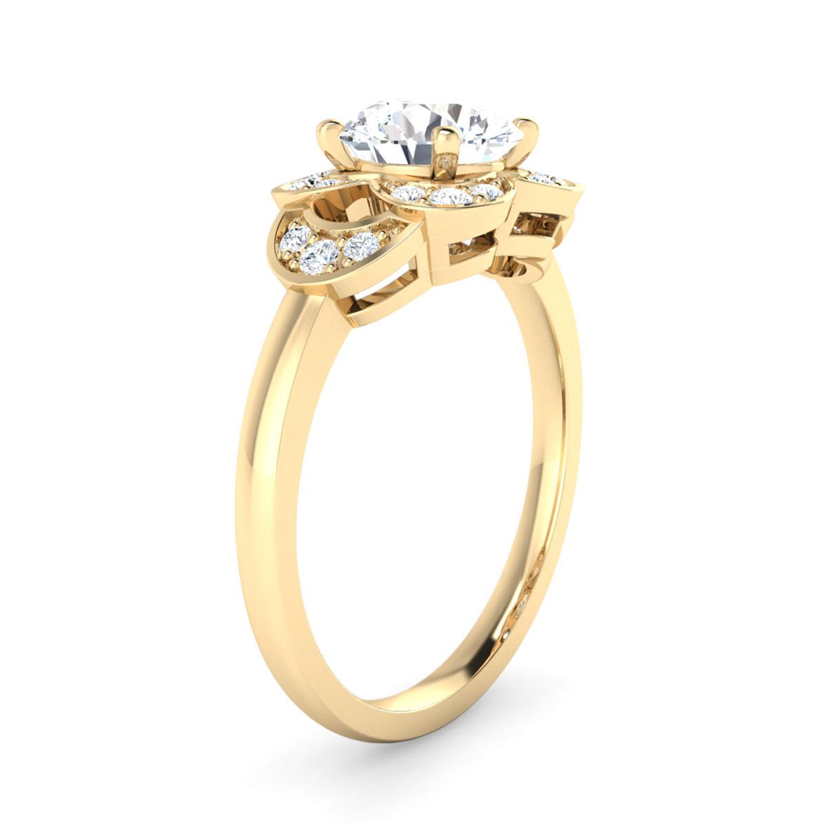 Yana in 18k Yellow Gold — view 3