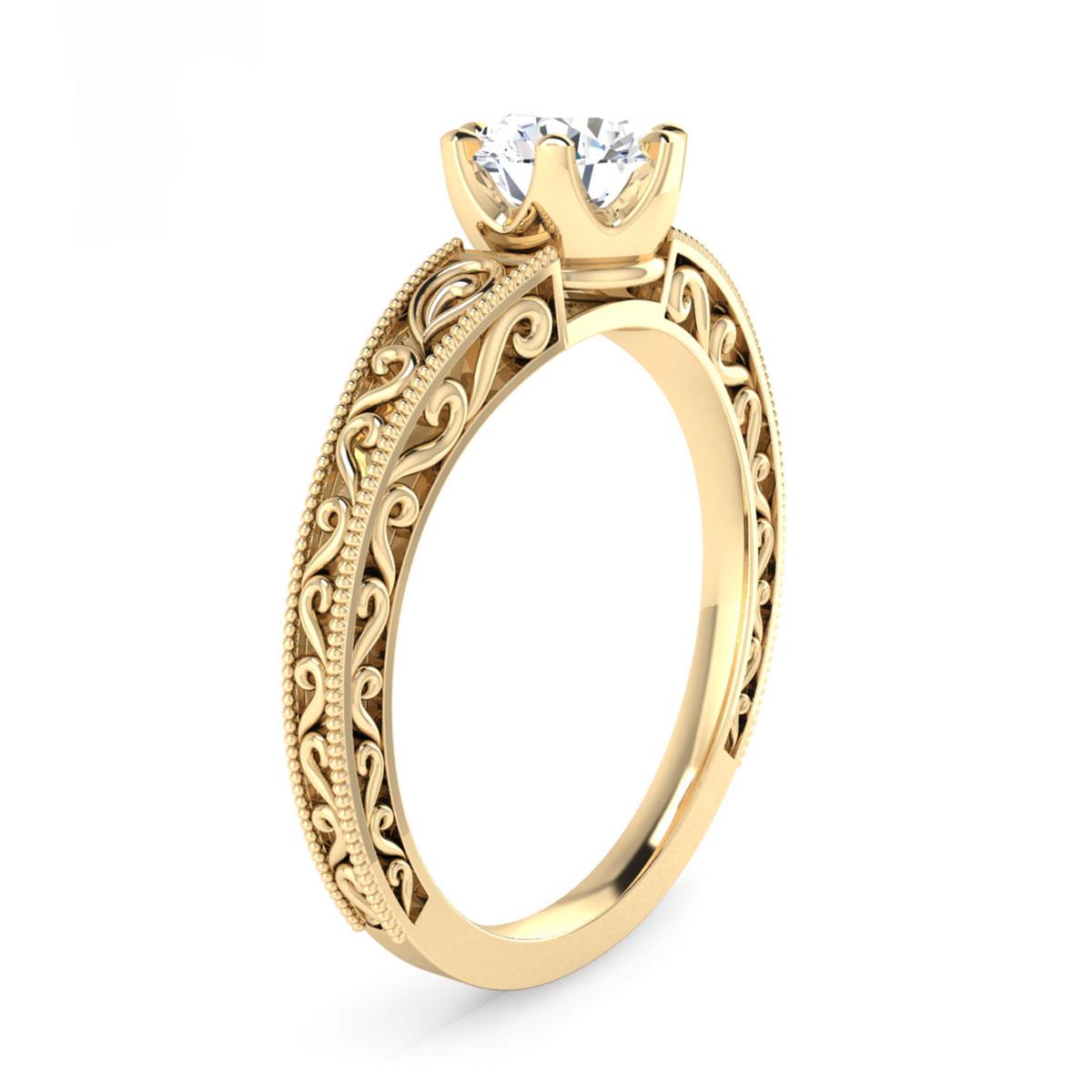 Lea in 18k Yellow Gold — view 3