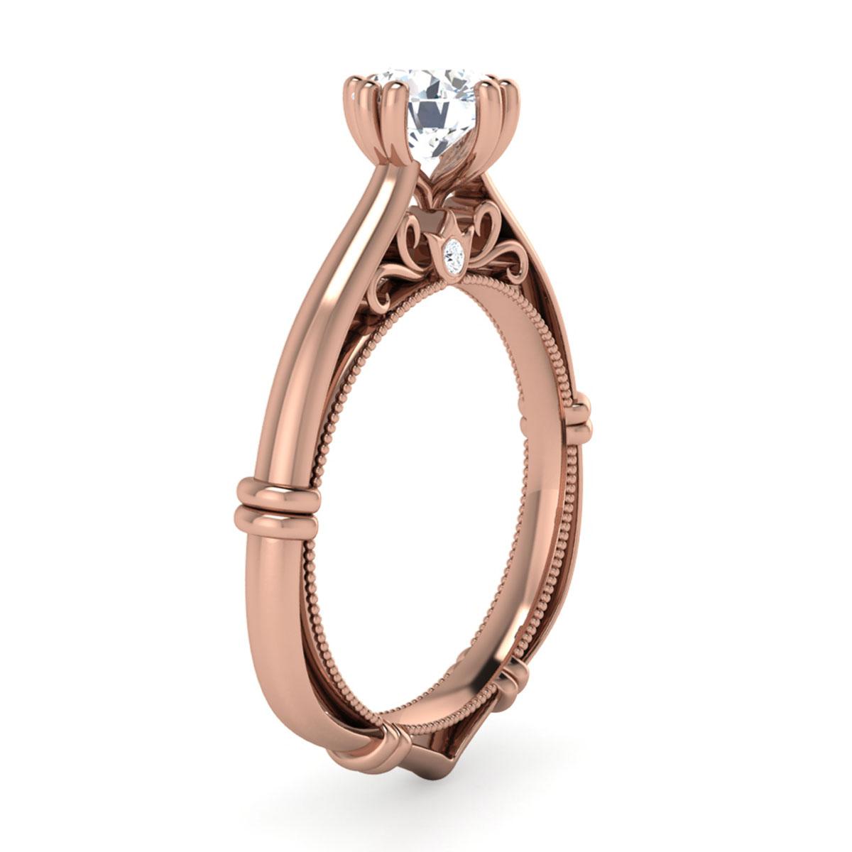 Chrlotte in 18k Rose Gold — view 3