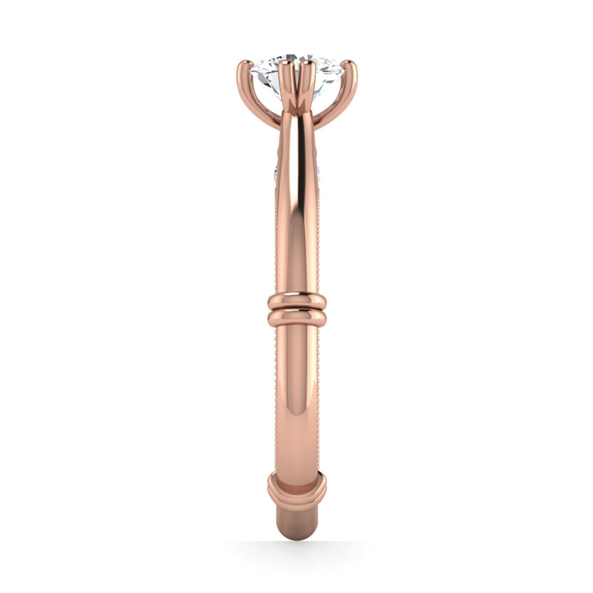 Chrlotte in 18k Rose Gold — view 4