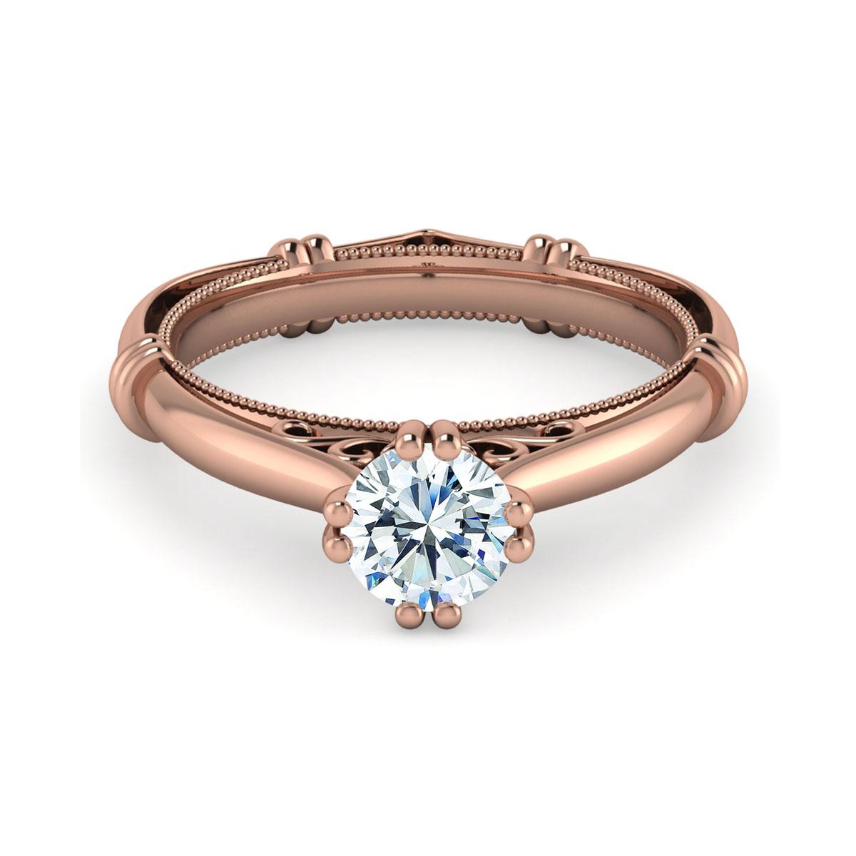 Chrlotte in 18k Rose Gold
