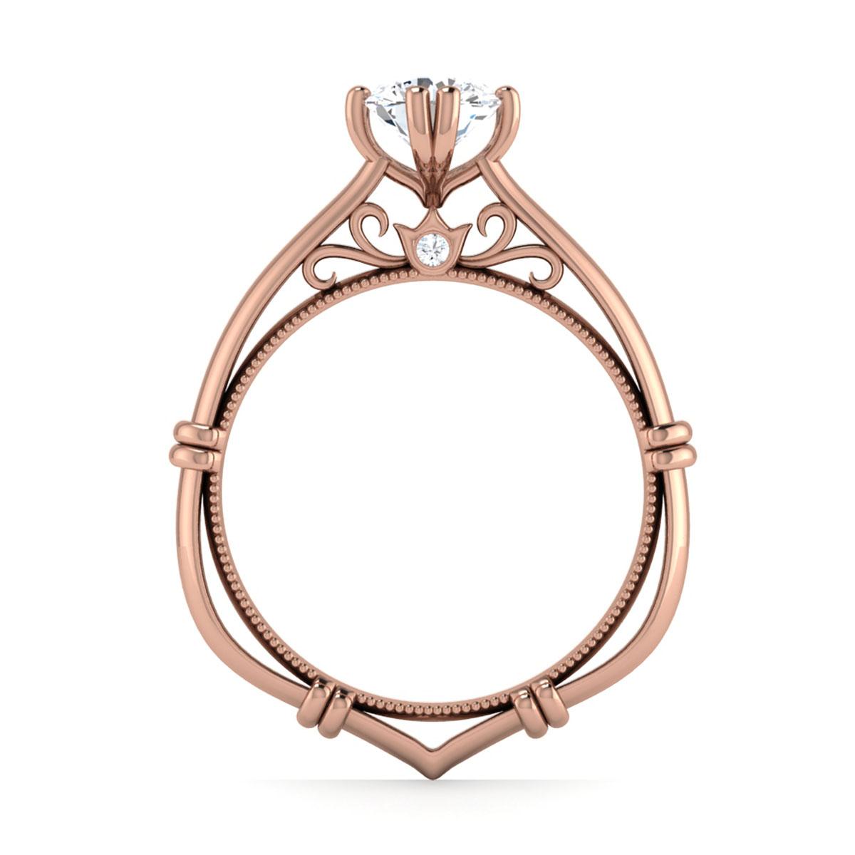 Chrlotte in 18k Rose Gold — view 2