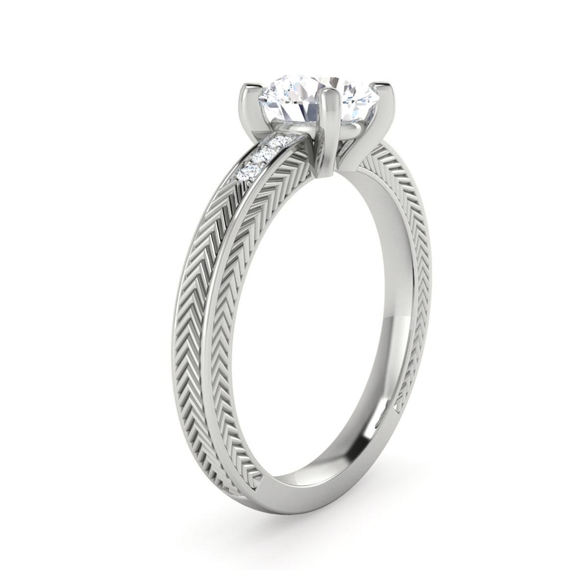 Hannah in 18k White Gold — view 3