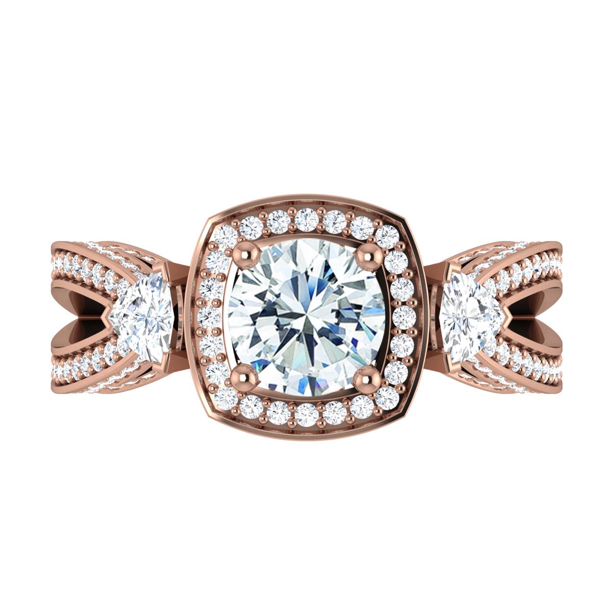 Audra in 18k Rose Gold — view 5