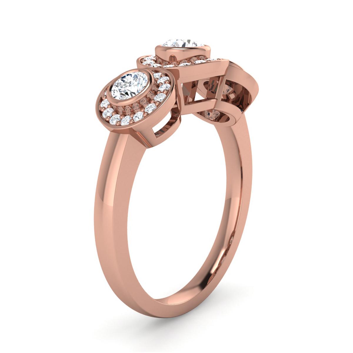 Bella in 18k Rose Gold — view 3