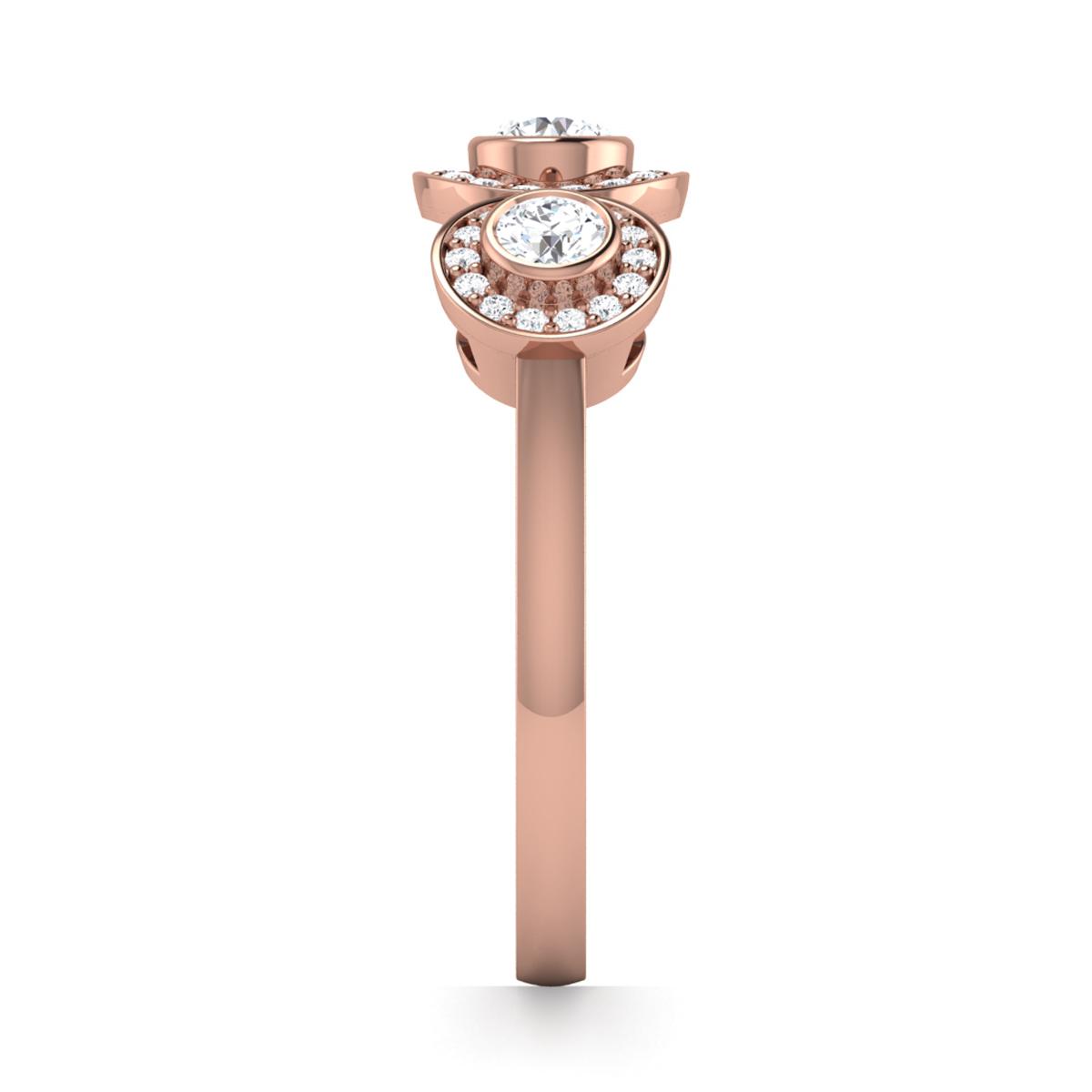 Bella in 18k Rose Gold — view 4