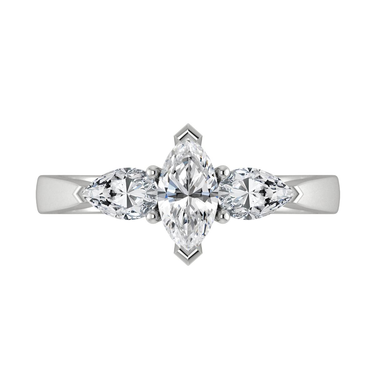 Bethany in 18k White Gold — view 5