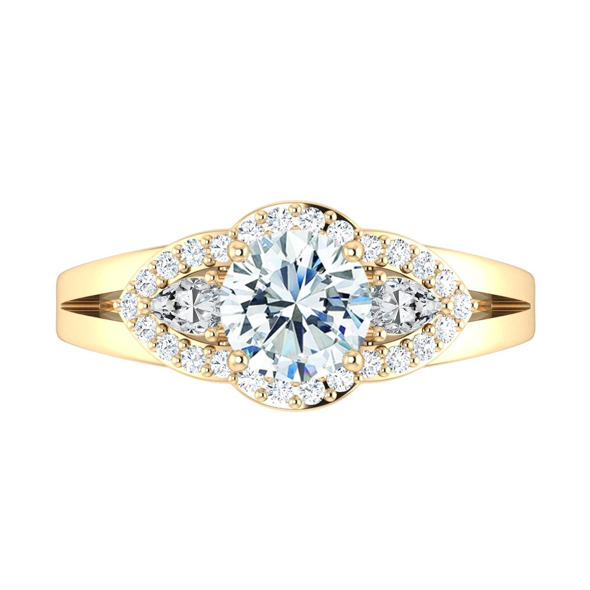 Snow in 18k Yellow Gold — view 5