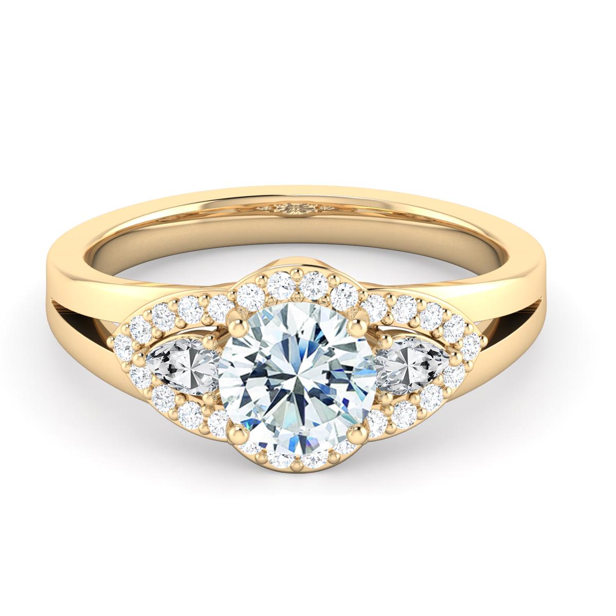 Snow in 18k Yellow Gold