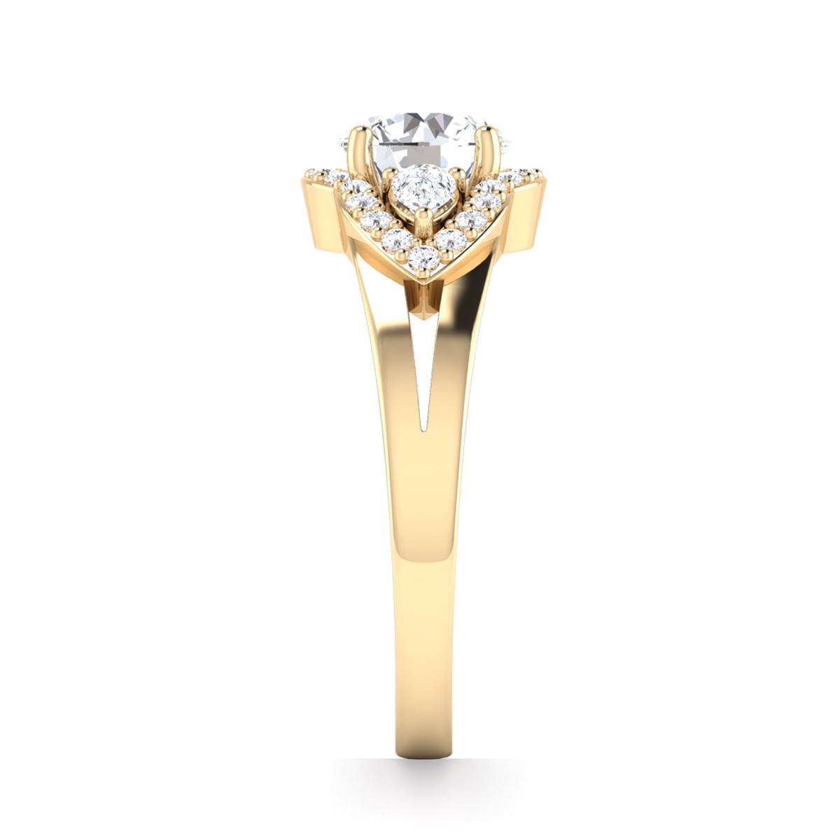 Snow in 18k Yellow Gold — view 4