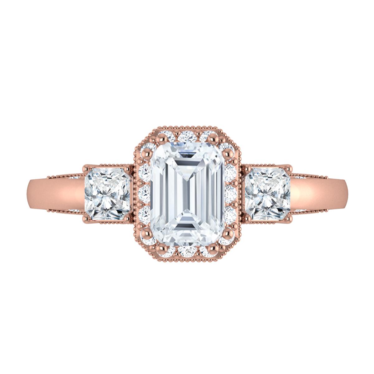 Zara in 18k Rose Gold — view 5