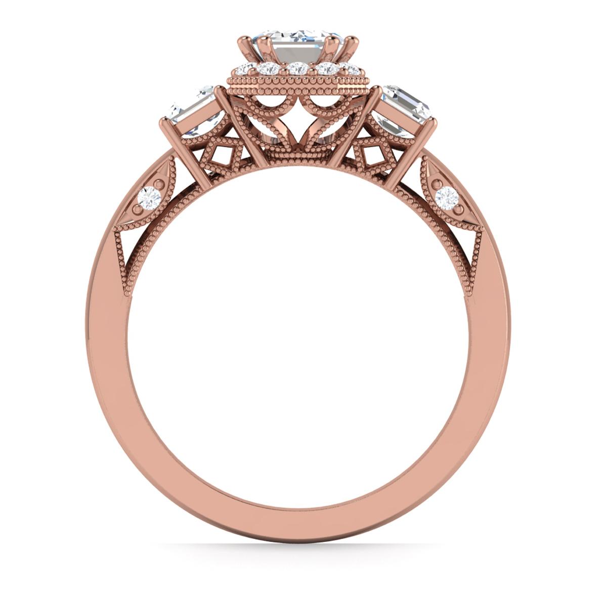 Zara in 18k Rose Gold — view 2