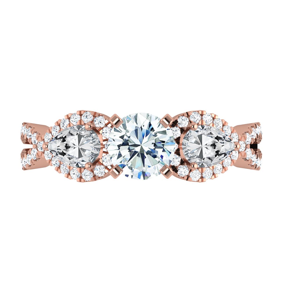 Zoe in 18k Rose Gold — view 5