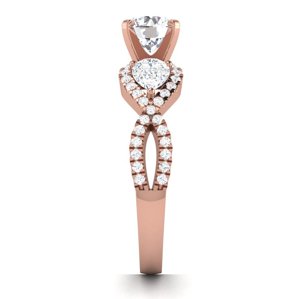Zoe in 18k Rose Gold — view 4