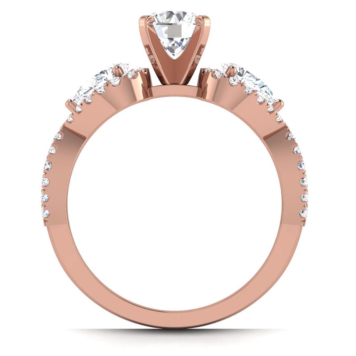 Zoe in 18k Rose Gold — view 2